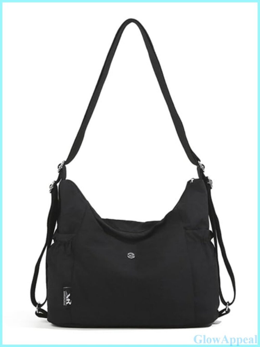 Nylon Convertible Backpack Purse Tote Crossbody Shoulder Bag